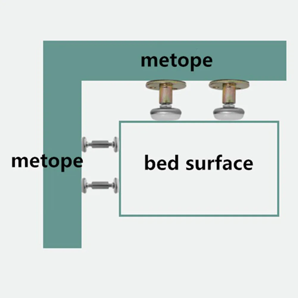 

Bed Frame Adjustable Threaded Headboard Stoppers Bedside Prevent Loosening Anti-Shake Fixer For Cabinets Sofas Bed