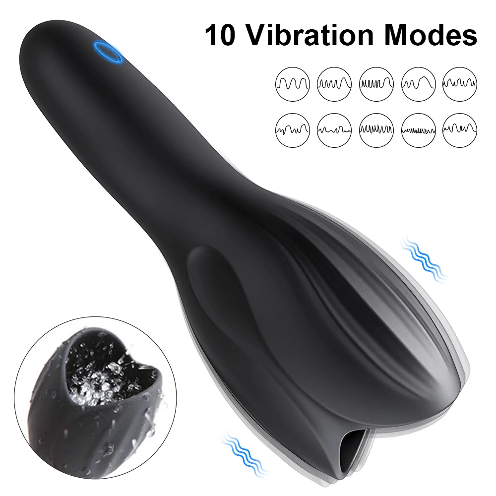 Male Vibrating Glans Trainer Penis Massager for Men Masturbation Goods Glans Exerciser Adult Goods Sex Toy for Men male sex toys