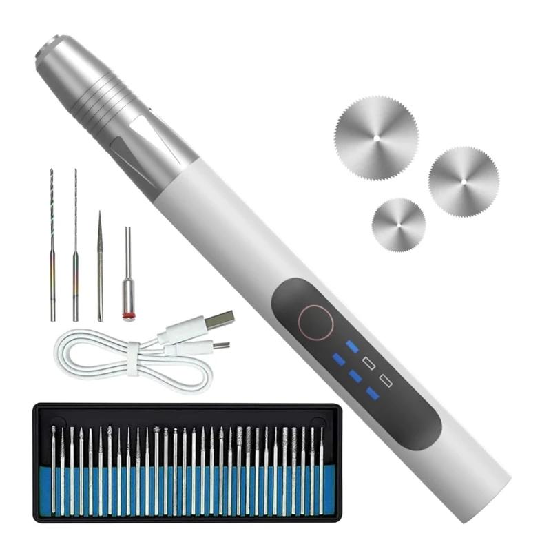

Rechargeable Engraving Pen DIY Rotary Engraver 3 Speed Multifunctional Tool