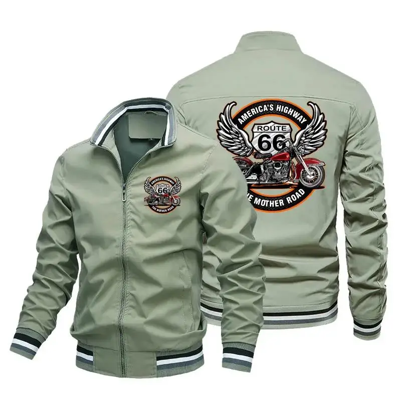 Men's Spring and Autumn Outdoor Casual Hip Hop Baseball Uniform Jacket Fashion motorcycle High quality sports coat