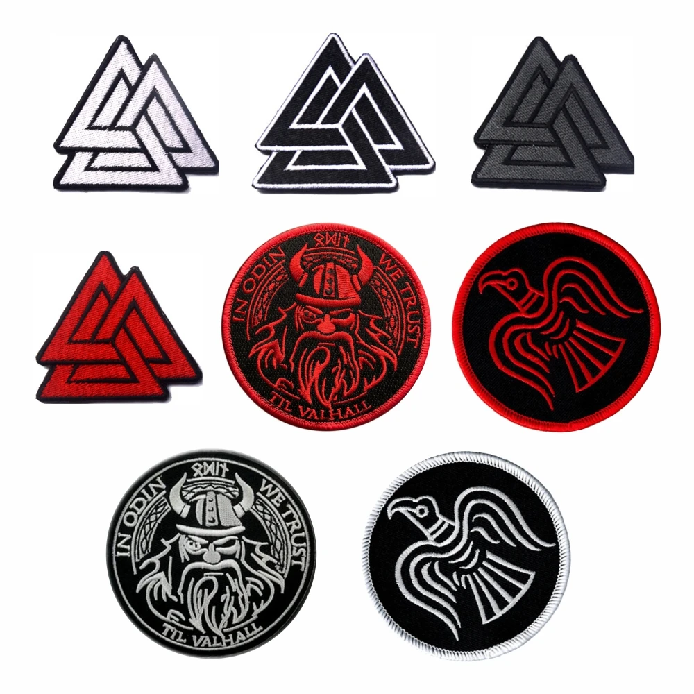 

Viking Symbol Embroideried Patch Armband Badge Applique Embellishment Military Tactical Embroidery Patches