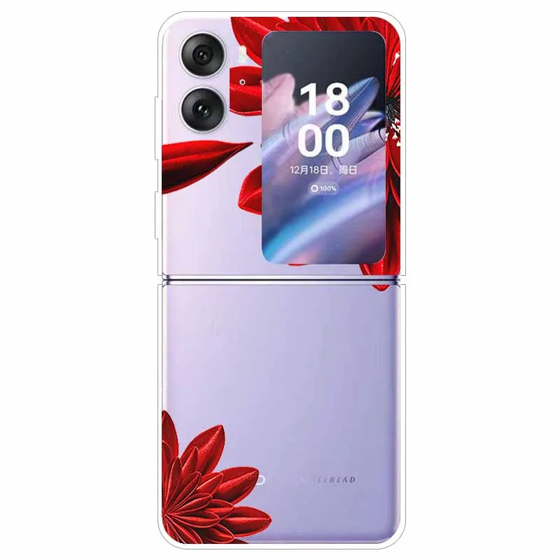 Transparent Hard Case for Oppo Find N2 Flip 5G - Clear Edge Foldable Protection