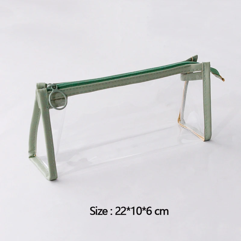 مقلمة شفافة سعة كبيرة حقيبة أقلام بسيطة Kawaii حقي...