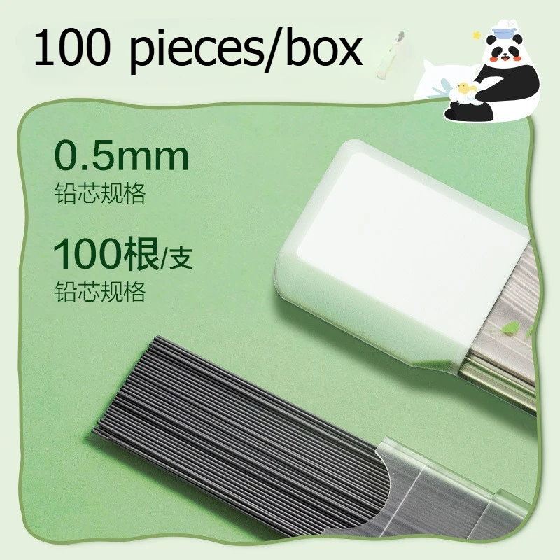 36 상자 귀여운 팬더 기계식 연필 리필 대용량 100pcs 0.5 연필 리필 쓰기 액세서리 학교 문구