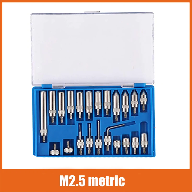 Dial Indicator 0-10mm 25mm 30mm Lug Back Test Gauge and 22pcs Anvil Point Set Thread M2.5 4-48 thread Measuring Tool dial indicator gauge,dial indicator