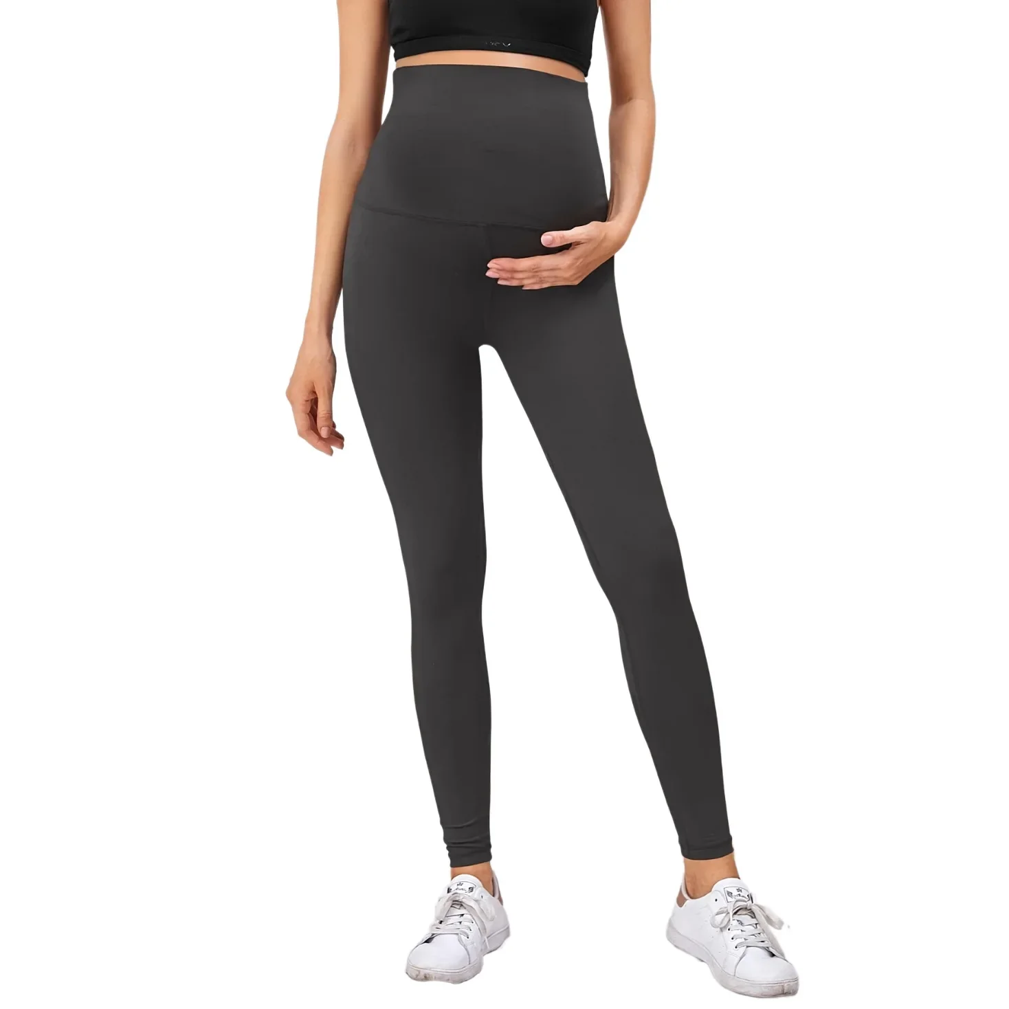 Solid Color Maternity Pants For Pregnant Women High Waist Belly Legging Stretchy Pregnancy Gym Trousers Maternal Tights Clothing