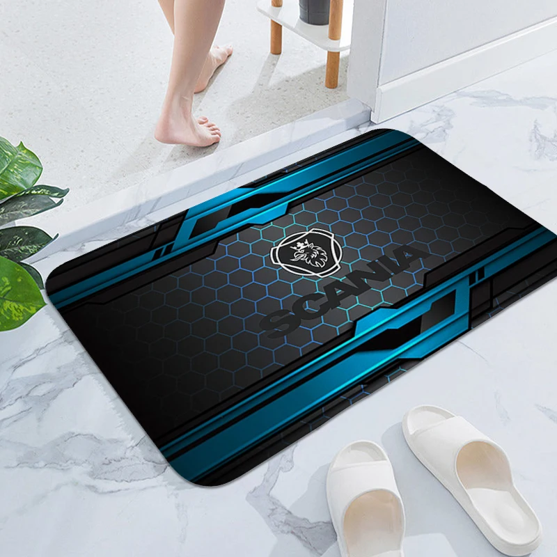 

Carpet for Entrance Door S-Scania Trucks Sleeping Room Rugs 3D Print Veranda Floor Mat Non Slip Carpet Bathroom Funny Doormat