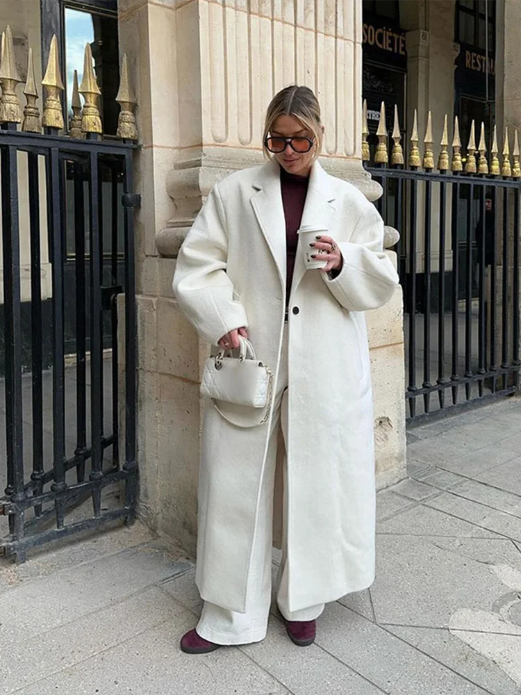 Wool Overcoat Women's Woolen Long Coats Autumn Winter