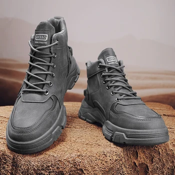 Chunky Platform Combat Work Boots 1