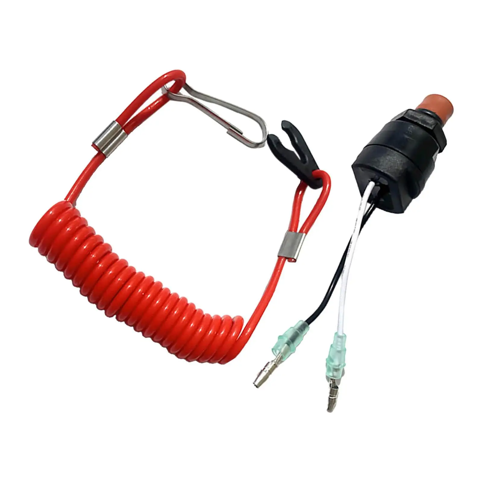 Boat Outboard Motor Emergency Kill Stop Switch W/Tether Lanyard Urgent Stop