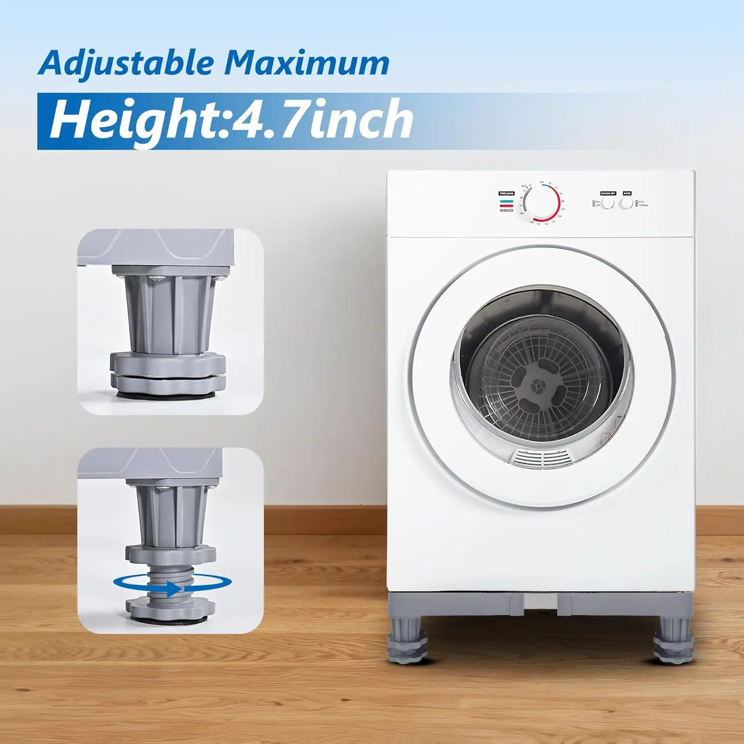 Washing machine base mini fridge base 4 sturdy feet fridge base Washer and dryer non-slip