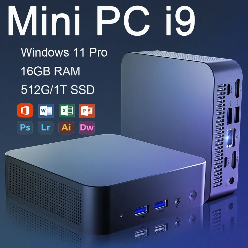 新品未使用ミニPC PC Core i9 8950hk 16GB 1TB 2025 Intel Core i9 8950HK Portable i9 Mini PC Computer Windows 11