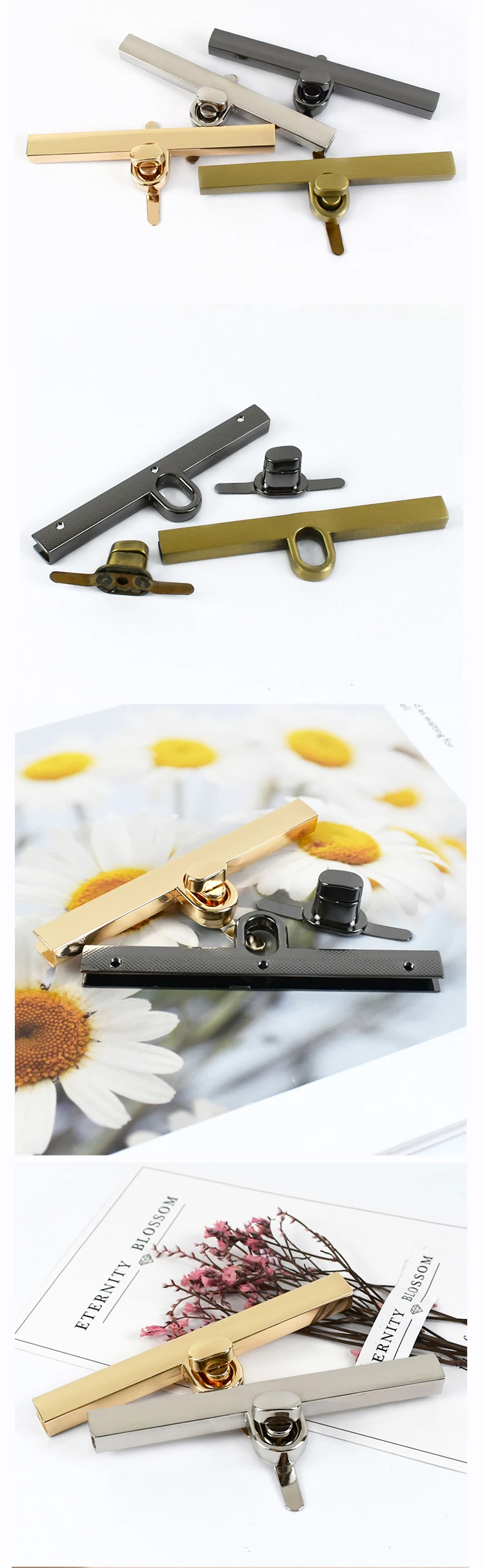 1/2/5/10Pcs Deepeel 95mm Bag Lock Clasp Metal Closure Twist Turn Locks Snap Buckles for Handbag Purse Handmade DIY Accessories