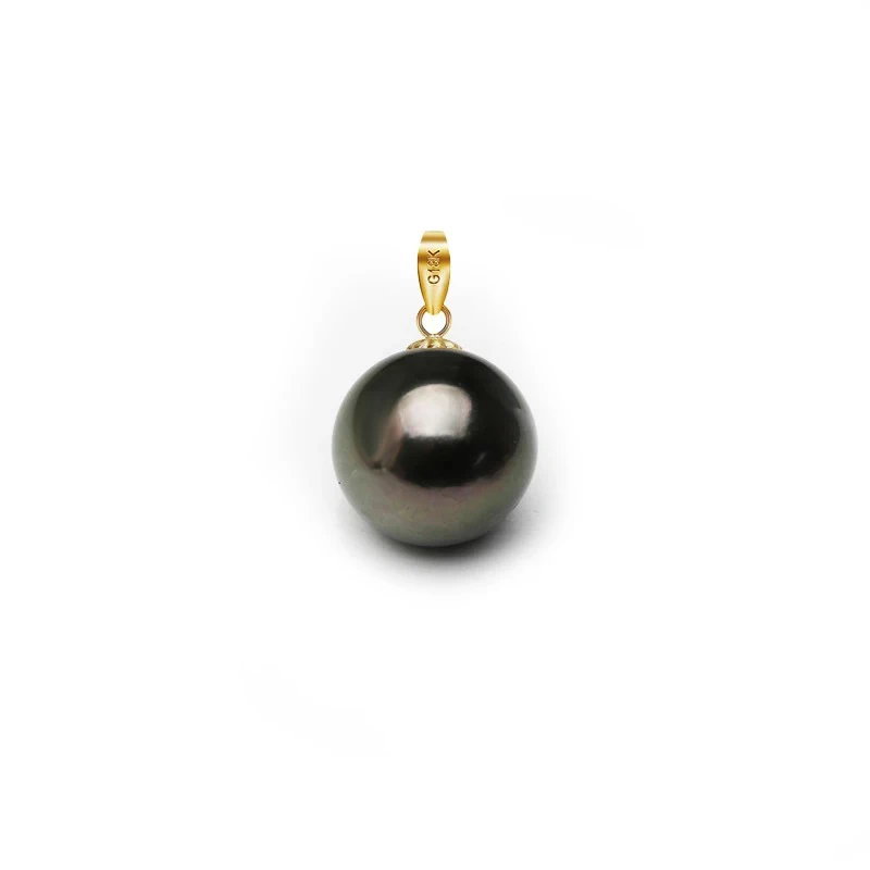 Real big black pearl pendant for women natural tahitain pearl necklace 18 k gold jewelry baroque wife mother gift pendant necklace,gold necklace