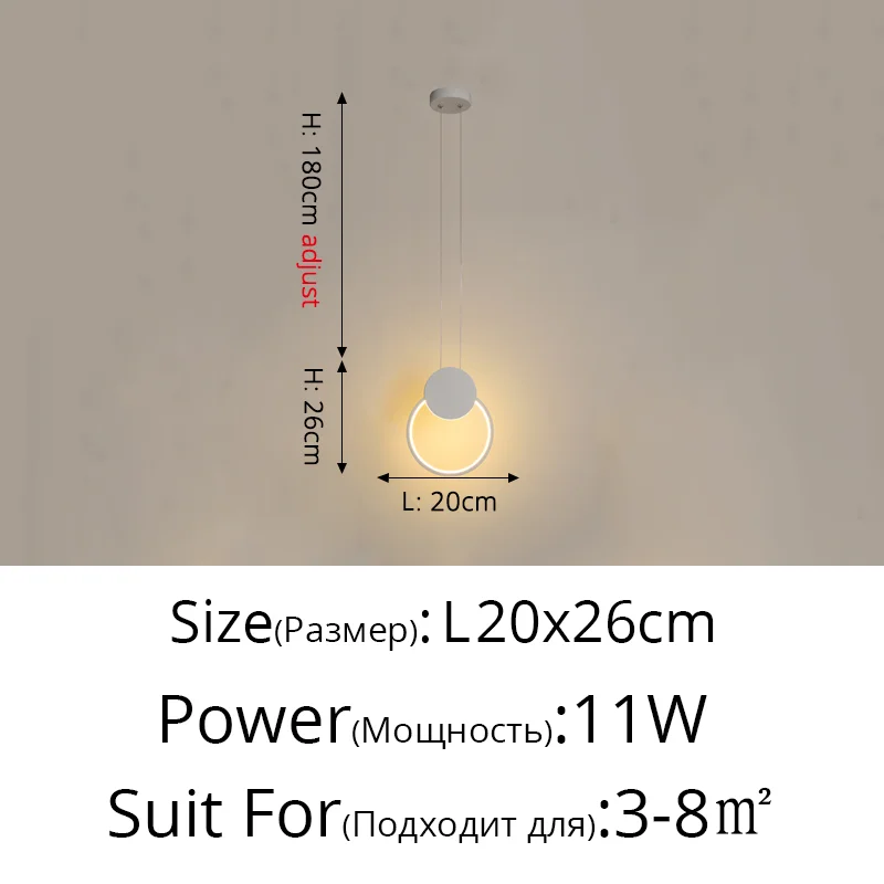 Modern LED Avize Yemek Masası Asılı Işık Led Akıllı sarkıt aydınlatma Mutfak Tavan Lambaları Ev Dekor Işıkları Armatürleri