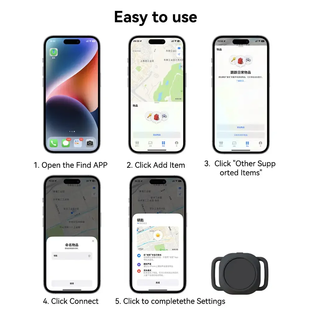 Anti-Lost GPS Tracker Locator Finder Bluetooth-compatible for Dogs Cats bluetooth tracker smart tracker