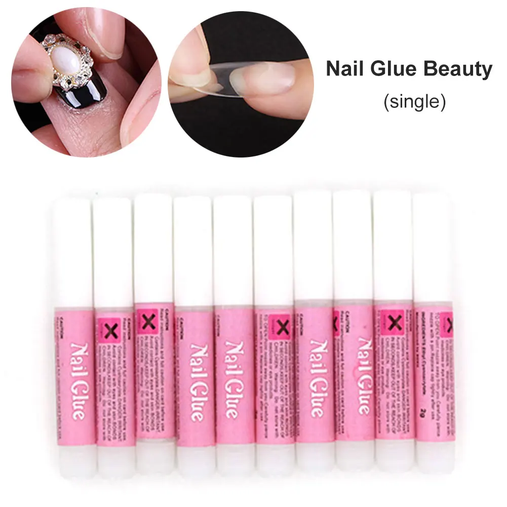 1PC 2g  Beauty Nail Glue Professional Beauty Nail Decorate Tips Acrylic Glue Super Strong Adhesive Fast Dry Nail Art Glue 2