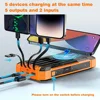 Solar Mobile Power Bank Portable Wireless Fast Charging 10000mAh 4USB port Suitable for iPhone xiaomi huawei with 2Led Light 2