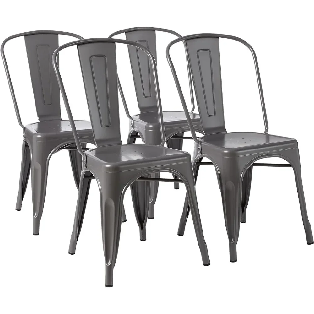Metal Dining Chair Feet Rubber Cushion Stackable 1 Pack (4 per Pack)