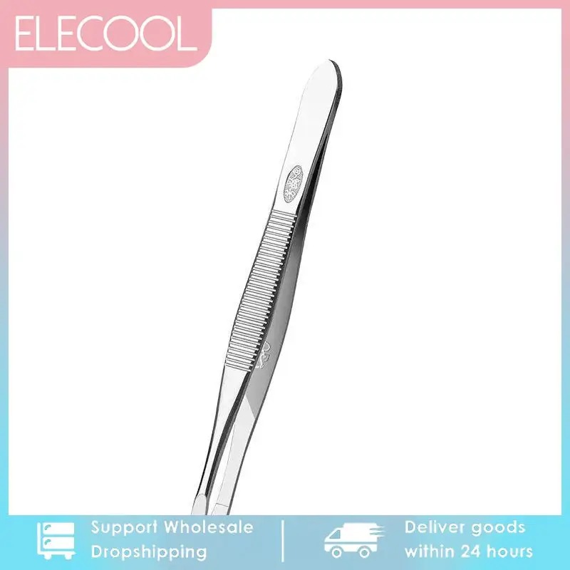 

Eyebrow Hair Tweezers Professional Eyebrow Hair Removal Tweezer Flat Tip Tool Stainless Steel Convenient Small Tool TSLM1