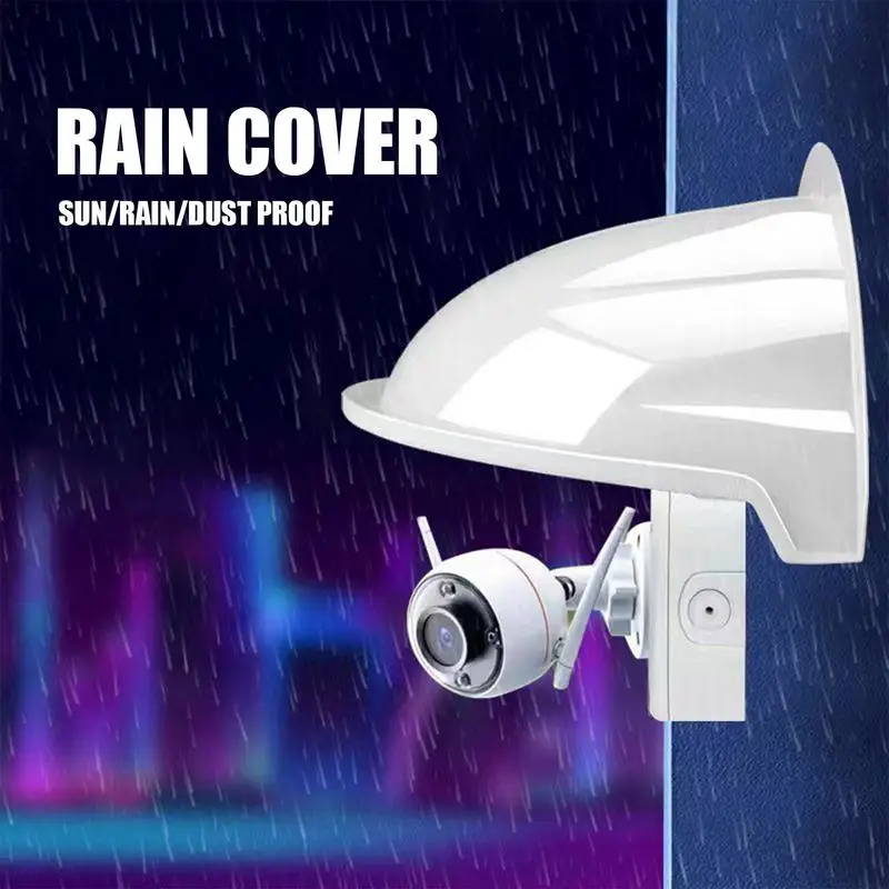 Security Camera Rain Cover, Wall Mount Dust-Proof Security Camera Sun Shade, Indoor or Outdoor Use Safety Camera Protective Roof