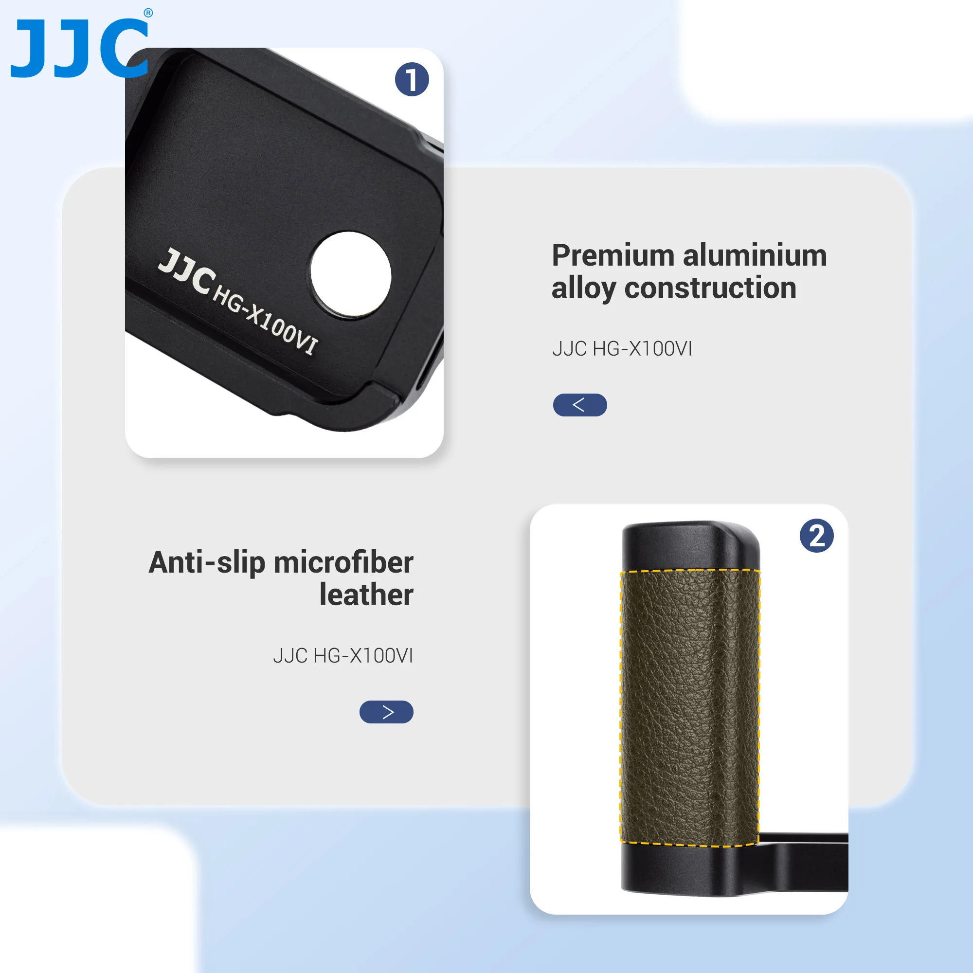 Jjc-メタルハンドグリップlブラケット,Fujifilm x100vi専用,arca swiss