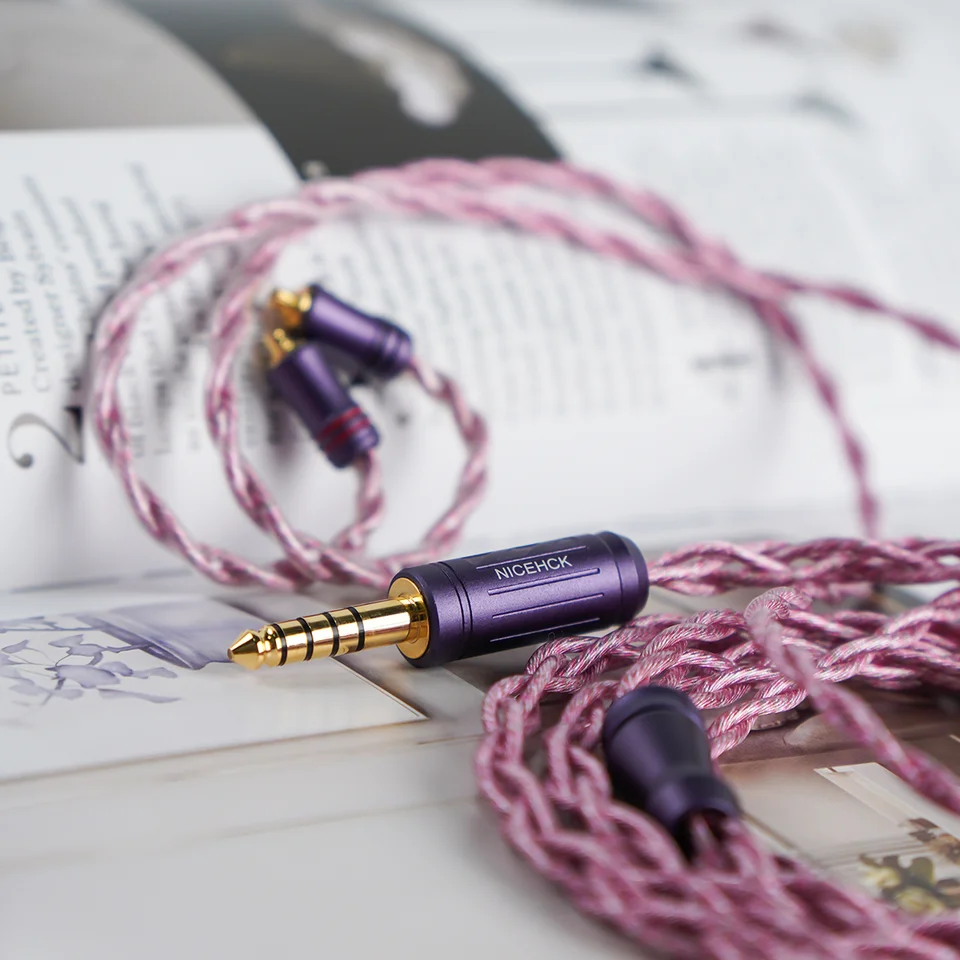 nicehck mmcx 5BA 美品 NICEHCK 5Asakura HiFi オーディオケーブル 5 素材混合 MMCX/2Pin 4.4