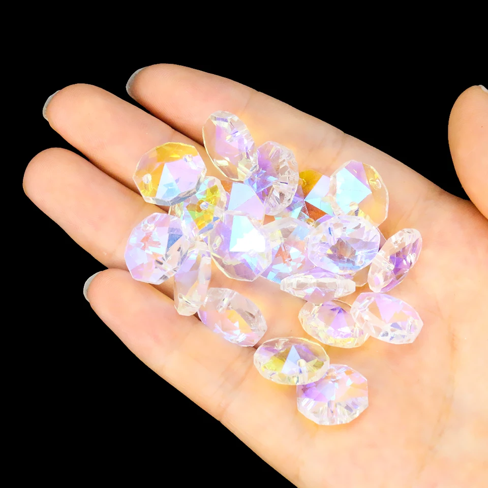 LIYIANWAN Tianwandong 10 Pz 8x20mm Teardrop Bicono Prisma Sfaccettato - Foto 4