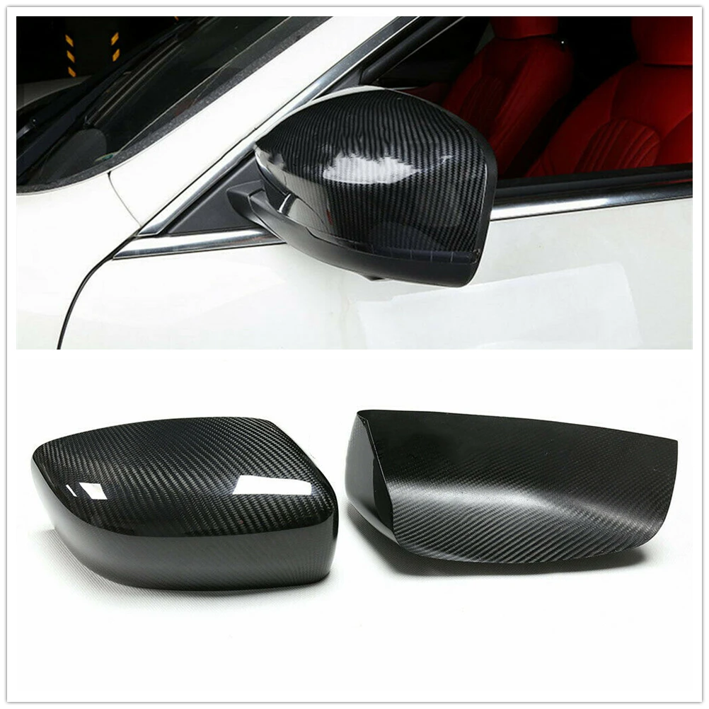

Carbon Fiber Mirror Cover Add On Car Exterior Rearview Reverse Rear View Shell For Maserati Ghibli 2013-2016