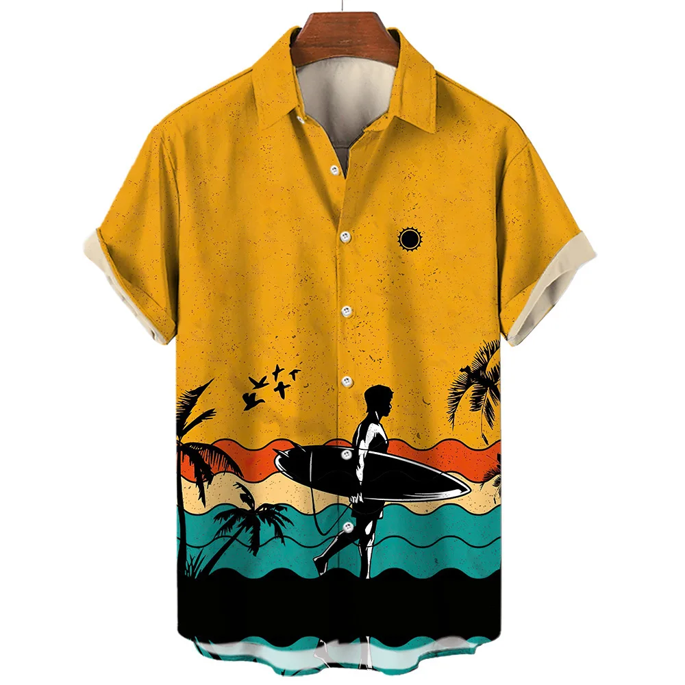 thumbnail image 1 of Camisetas de moda de verano para hombre, camisetas 3D de gran tamaño para playa, camisetas hawaianas con estampado de velero de manga corta para hombre, ropa para hombre, camiseta, 1 of 5
