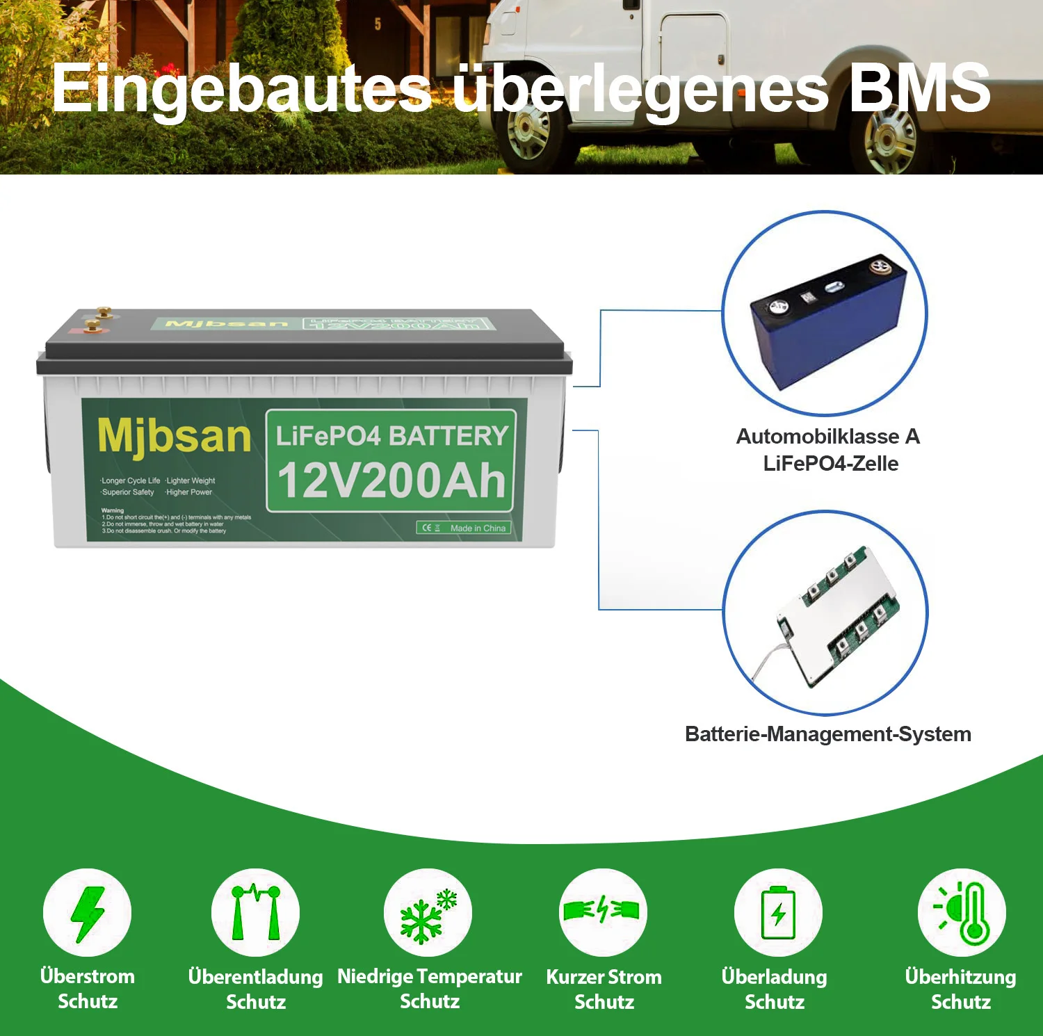 VEFEPO4-Batterie au lithium avec BMS Bluetooth intégré, 12V, 100Ah, 200Ah, remplacement  de l'alimentation de secours, stockage d'énergie domestique, sans taxe -  AliExpress