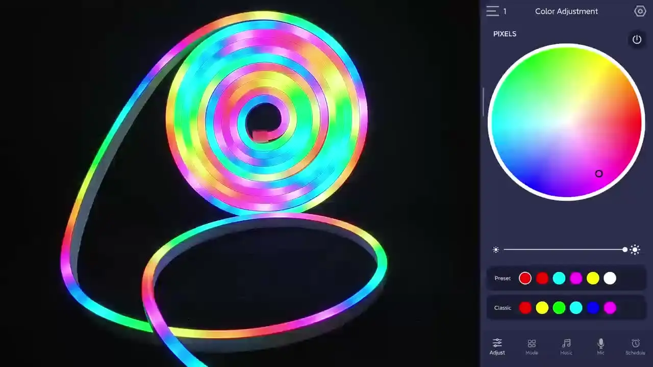 Segrass LED Neon Lights Strip 10M With Remote,APP Control,24v RGB Flexible Waterproof LED Strip Lights For Bedroom,Room,Outdoors Decor - View #5