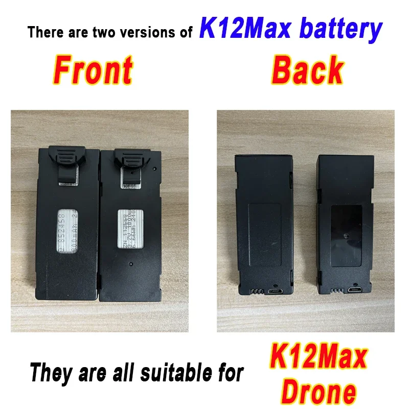 Description Picture 5 of itemNew K12 Max Screen Controlled Drone Battery 3.7V 1800mAh Battery For K12Max 4K HD Camera Dron Accessories Parts