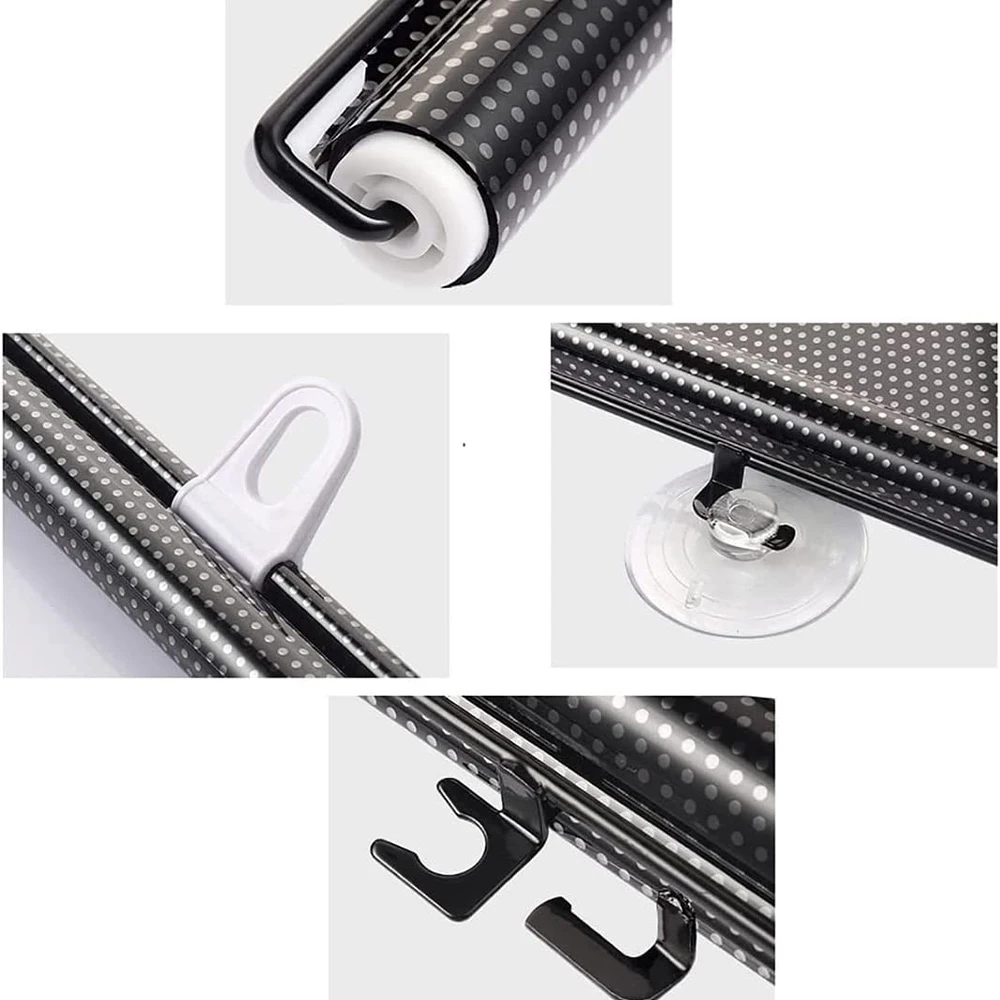 Sunshade Roller Blinds Suction Cup Sunshade Blackout Curtain Car Bedroom Kitchen Office Window Sun-shading Curtains Nail-free window shades fabric blinds roller blinds window blinds