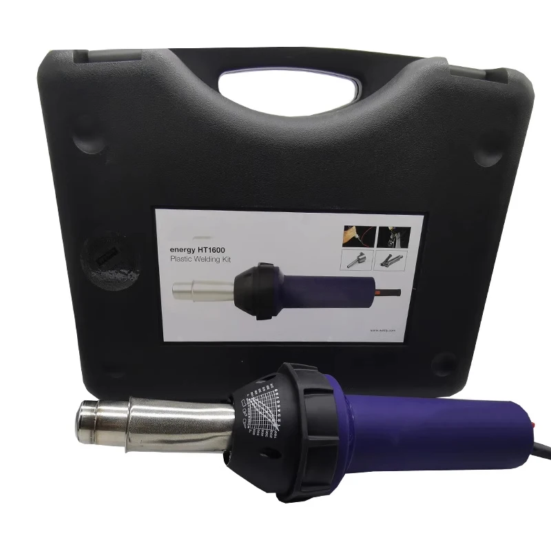 1600W Heat Gun 220V Plastic Welding Gun Energy HT1600 Universal Kit Hot Air Hand Tools Hot Air Torch Blast 40-700℃ 3