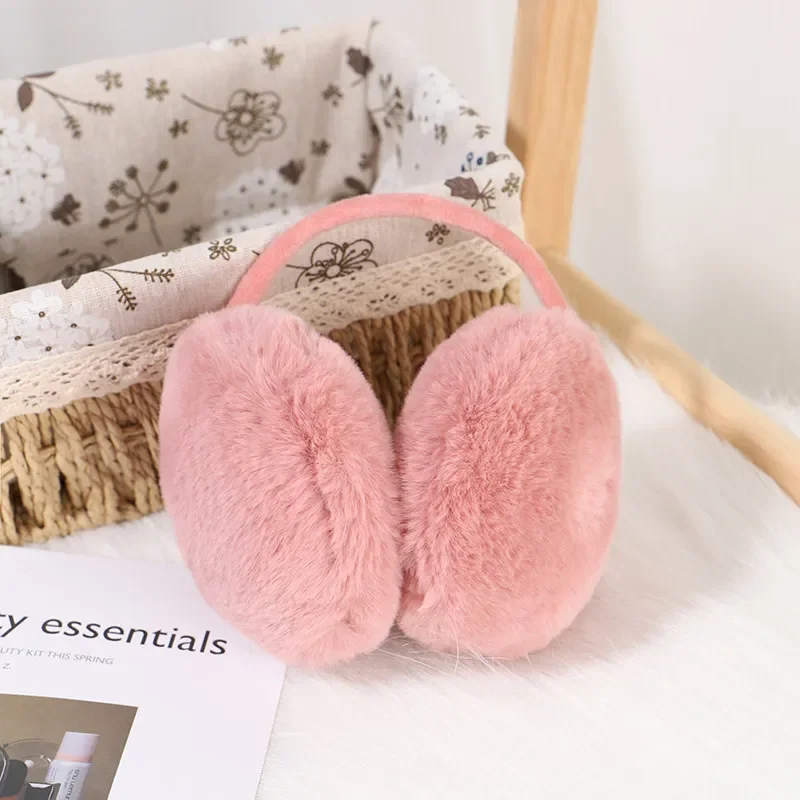 Winter Warm Earmuffs Soft Plush Ear Warmer for Women Men Fashion Solid Color Earflap Outdoor Cold Protection Ear-Muffs Ear Cover ear muffs