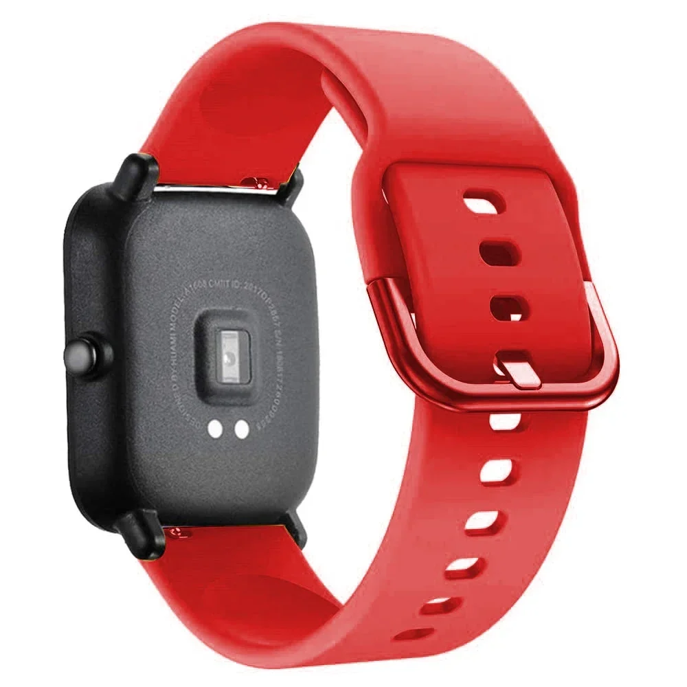 Sport Silicone Watch Band Bracelet, Adjustable 20mm/22mm Strap,
