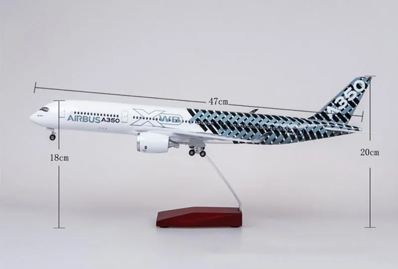 47 センチメートル A350 プロトタイプ XWB 航空会社航空機モデル 1/142