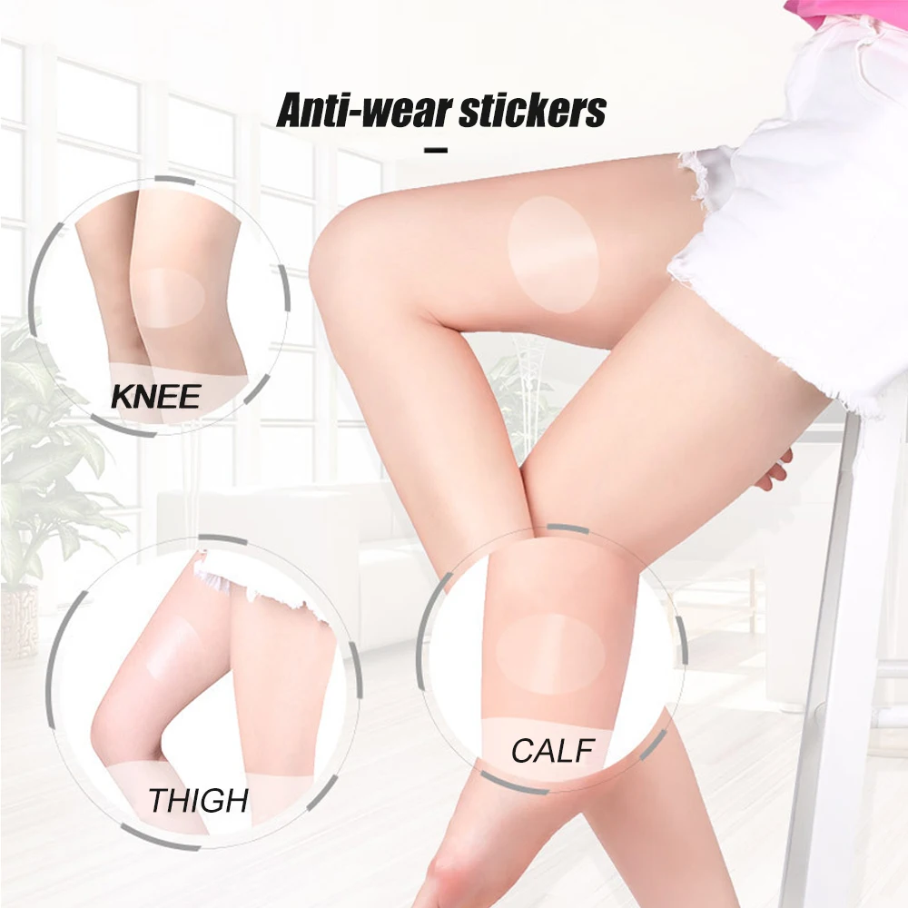Anti Chafing Thigh Chaffing Protection Invisible Body Anti-Friction Pads Thigh Bands Chafe Tapes for Thigh Calf 10Pcs/Set anti chaffing pads