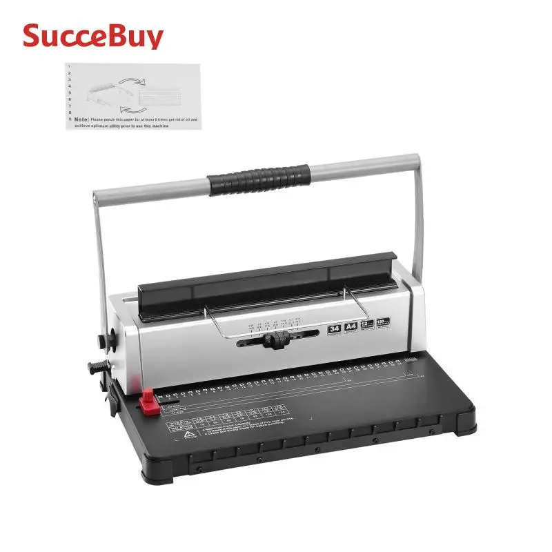 Binding Machine VEVOR Coil Spiral Manual for 34-Holes 120 Sheets