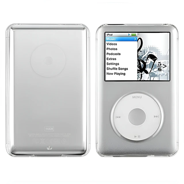 Crystal Transparent Hard Full Protection Case for Apple iPod Classic 80GB  120GB Thin 160GB(10.5mm