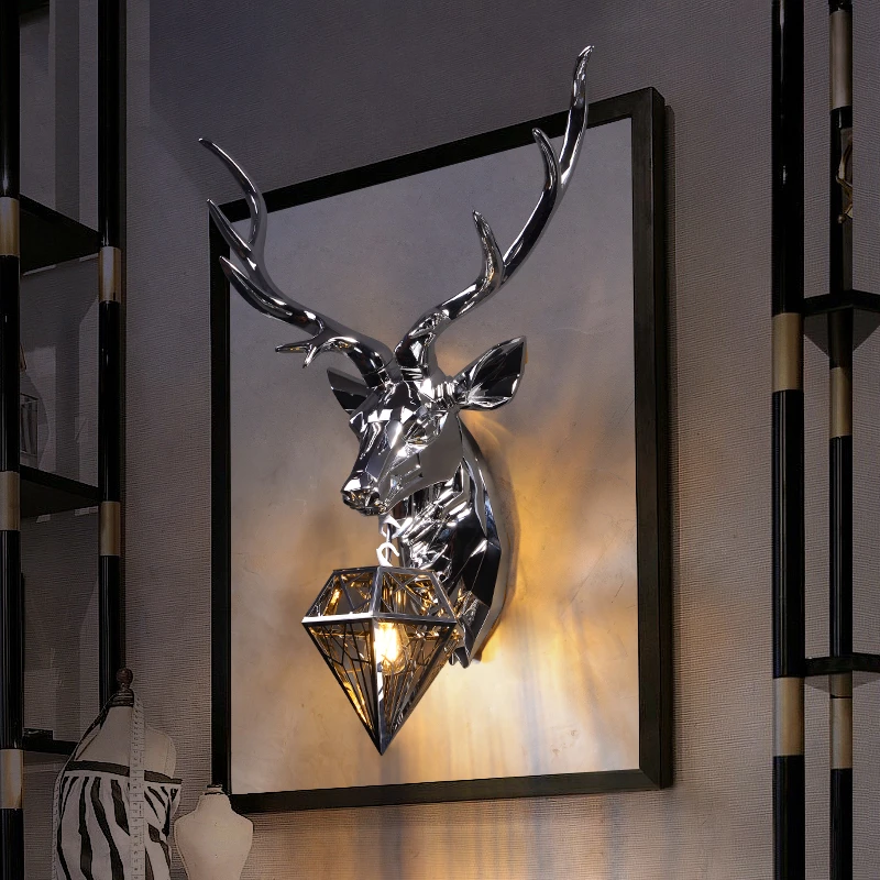 Modern Antler LED Wall Lamp Deer Lamp Nordic Wall Lamps for Bedroom Indoor Lighting Home Wall Lights Home Decor Wall Sconce Lamp plug in wall lamp