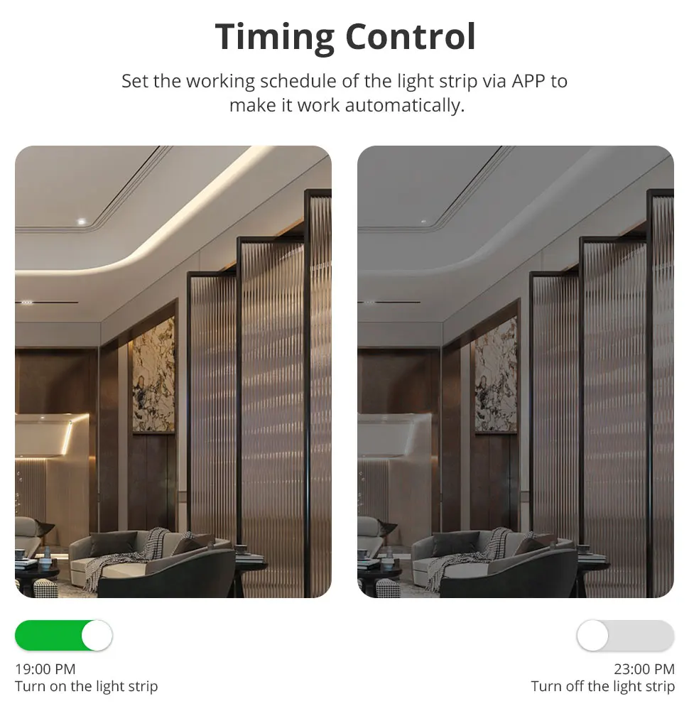 COB Led Strip Light CCT IP65 Matter WiFi Led Driver Alexa Google Home Smartthing