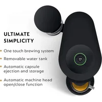 38 Ounces Italian Coffee Machine Matte Black Espresso Coffee Maker Makers Capsules Capsule Kitchen Appliances Home 2