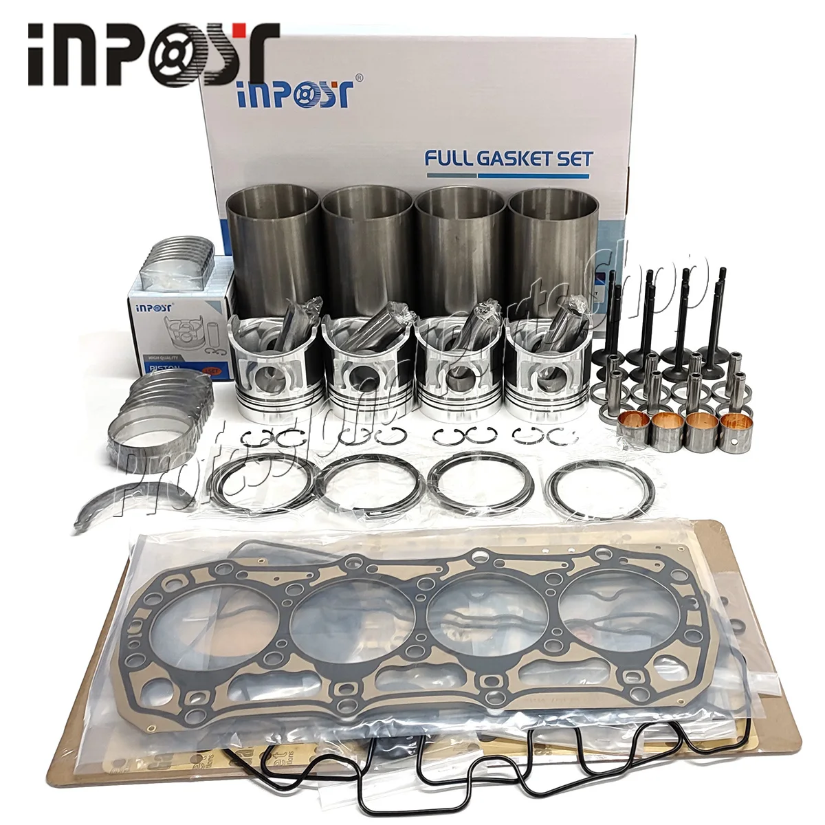 

C2.2 New Overhaul Rebuild Kit compatible with Caterpillar Engine CAT 3024C/T C2.2T Cylinder Liner Piston Ring Gasket Kit Bearing