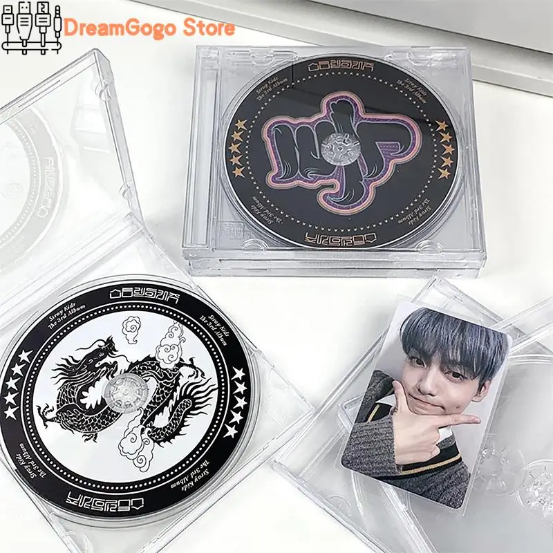 1Pc Disc CD Storage Box Transparent Plastic DVD Case Multifunctional Idol CD Organizer Package Portable For Home Cinema