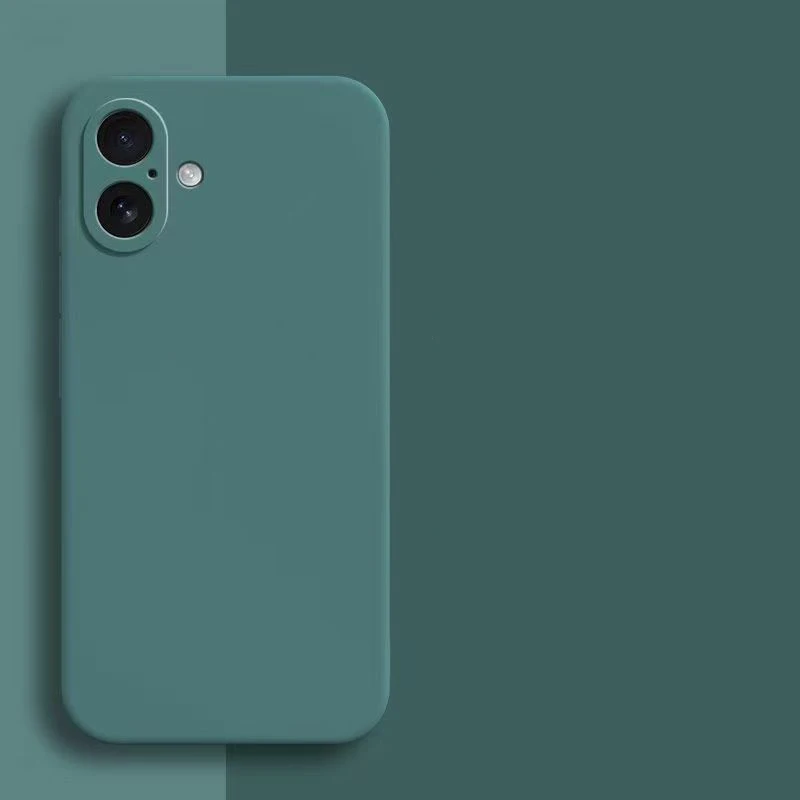Liquid Soft Silicone Phone Case with Matte Finish and Camera Protection