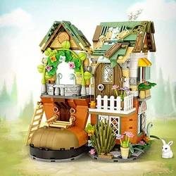 World Architecture Dwarf Hut Shoe House - Ladder Garden Mini Blocks Building Set for Adults - Unique Christmas Gift & Home Decor (Dwarf House)