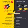 NATFIRE A09 Bicycle Smart Auto Brake Sensing Light USB C Charging LED Cycling Taillight Bike Rear Light Warn Bicycle Taillight 2