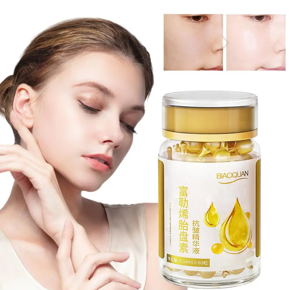 

60 Capsule Essence Moisturizing Facial Serum Firming Shrink Repairing Pores Hydrating Liquid Anti-wrinkle X0Q3